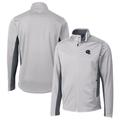 Men's Cutter & Buck Silver Houston Texans Helmet Navigate Softshell Full-Zip Jacket