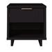 Granville Modern Nightstand 1.0 with 1 Full Extension Drawers in Black - Manhattan Comfort NS-5002