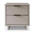 Granville Modern Nightstand 2.0 with 2 Full Extension Drawers in Light Grey - Manhattan Comfort NS-5016