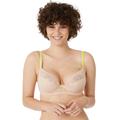 Maison Lejaby Womens 220436 Sunflowers Semi-Padded Balconette Bra - Beige - Size 36D