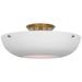 Visual Comfort Signature Collection AERIN Valencia 16 Inch 1 Light LED Flush Mount - ARN 4520HAB-WHT