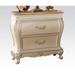 Elegant Vintage, Transitional Nightstand with 2-Drawer and Granite Top for Livingrooms and Bedrooms and Other Scense.