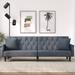 vidaXL Sleeper Sofa with Armrests Velvet Couch Sofa Bed Recliner Loveseat - 85" x 35" x 27.6"