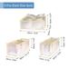 3x Clothes Drawer Organizer Divider for Wardrobe Closet 7Grids/11Grids - 12.60" x 12.60" x 4.72"