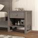 20.5"H Bedroom Wood Nightstand with a Drawer and an Open Storage