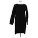 Zero + Maria Cornejo Casual Dress - Sweater Dress: Black Dresses - Women's Size 2