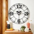 Mickey Indoor Outdoor Skeleton Wall Clock Grey