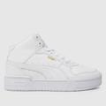 PUMA ca pro mid trainers in white