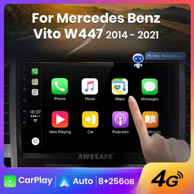 AWESAFE PX9s For Mercedes Benz Vito W447 2014 - 2021 Android autoradio poste radio voiture lecteurs