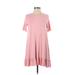 Agnes & Dora Casual Dress - A-Line: Pink Print Dresses - New - Women's Size X-Small