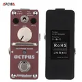 AROMA AOS-3 True Bypass Octpus Polyphonic Octave Pédale électrique JEEffprotected Mini Processeur à