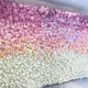 Panneau Mural de Fleurs Artificielles 3D Toile de Fond Fausse Poubelle pour ixde Mariage Douche de