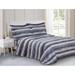 Violet Linen French Marble Pattern, Luxury 200 Thread Count Cotton Percale, Blue, 6 Piece, Bedding Duvet Cover Set