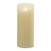 8.75" Ivory Essence Glow B/O LED Flicker Flameless Pillar C&le