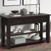 Solid Wood 48" Side Table Console Table with 3 Drawers & 2 Open Shelves, Classic Vintage Entryway Table for Living Room Bedroom