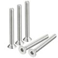 1/4-20x2-1/4 Flat Head Socket Cap Screws 304 Stainless Steel Hex Socket Drive Fasteners Bolts 10Pack