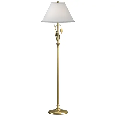 Hubbardton Forge Forged Leaves and Vase Floor Lamp