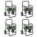 Suncast Professional Portable 200 Garden Hose Reel Cart w/Wheels (4 Pack)