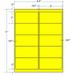 Compulabel 312186 4 x 2 Laser FL Yellow Shipping Labels (100 Sheets) Comparable to AveryÂ® 5523â„¢