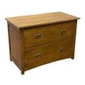 Crafters and Weavers Arts and Crafts 2-Drawer Wood Lateral File Cabinet in Oak