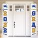 Autrucker Graduation Banner 2022 Graduation Party Decorations 2022 Class of 2022 Congrats Grad Porch Sign for Indoor Outdoor Front Door Wall Home Decor