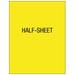 Compulabel 318600 8-1/2 x 5-1/2 Laser FL Yellow Labels (100 Sheets) Comparable to AveryÂ® 5165â„¢