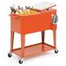 MoNiBloom 80 Qt. Rolling Cooler in Orange | 33.5 H x 36 W x 15 D in | Wayfair A03-RCC-001-OG