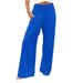 Boho Pants for Women Wide Leg Palazzo Pants for Women Plus Size High Waisted Trousers Casual Stretchy Joggers Palazzo Lounge Pants Pocket Plus Size Wide Leg Pants for Women