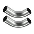 Unique Bargains 2 Pcs Bend Elbow Pipe Tube 1.26 OD 4 3.15 Leg Length 90 Degree Exhaust Pipe Air Intake Tube for Car