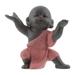 NUOLUX Buddhas Ceramic Craft Desk Ornament Little Monks Figurines Fish Tank Adornment