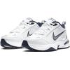 Trainingsschuh NIKE "AIR MONARCH IV", Gr. 44, weiß (weiß, metallic, silber), Synthetik, Leder, Textil, sportlich, Schuhe, Topseller