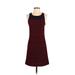 Sanctuary Casual Dress - A-Line Crew Neck Sleeveless: Black Color Block Dresses - Women's Size X-Small