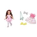 Glitter Girls Puppe Bluebell – Bewegliche 36cm Puppe & Puppenkleidung 36 cm Puppen Outfit – Kleid, Einhorn Tasche, Schleife und Schuhe – Zubehör für Puppen, Spielzeug ab 3 Jahren