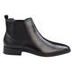 TruClothing.com Mens Black Slip On Chelsea Boots Real Leather Smart Casual - Black 12 UK