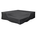 Garden Furniture Covers 280 x 280 x 80 cm Outdoor Patio Set Cover for Chair Set, Extra Large Outdoor Garden Furniture Waterproof Rectangular Patio Table Cover 600D Oxford fabric, Windproof, Anti-UV