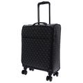 GUESS Vezzola Travel 4 Wheels Cabin Trolley 56 cm, Dark Black, standard size