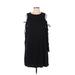 American Eagle Outfitters Casual Dress - Shift Crew Neck Sleeveless: Black Print Dresses - Women's Size Large