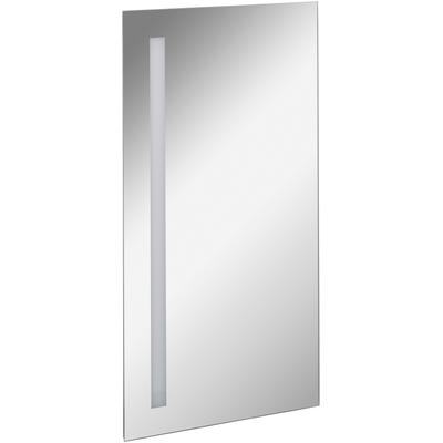 Spiegel FACKELMANN "Linear", silber (silberfarben), B:40cm H:75cm T:2cm, Spiegel, LED