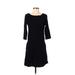 Banana Republic Factory Store Casual Dress - Shift: Black Solid Dresses - Women's Size Small