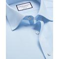 Men's Non-Iron Poplin Short-Sleeve Cotton Formal Shirt - Sky Blue, XXL by Charles Tyrwhitt