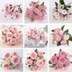 Petit bouquet de roses et pivoines artificielles fausses fleurs pour décoration de mariage