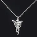 Le Seigneur des Anneaux Collier pour Femme Elfe Princesse Arwen Twilight Star Pendentif en Clip