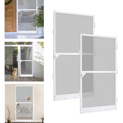 Hengmei - Moskitonetze Fliegengitter Insektenschutz Tür bis max. 120x240cm Alu Rahmen Mückengitter Image