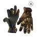 1 Pair Anti\-Slip Outdoor Fishing Gloves 3 Cut Finger Sports Gloves Men Cycling Hunting Camouflage Thermal Warm 3 XL