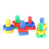 Frcolor 6pcs Huge Nuts and Bolts Birds Toy Parts for Parrots Macaws Cockatoos (Random Style)