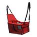 Car seat carrier Portable Dog Car Booster Seat Pet Car Seat Carrier Travel Bag Dog Supply (Red)