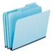 Pendaflex Pressboard Expanding File Folders 1/3-Cut Tabs: Assorted Letter Size 1 Expansion Blue 25/Box | Order of 1 Box