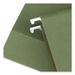 Universal Box Bottom Hanging File Folders 3 Capacity Letter Size 1/5-Cut Tabs Standard Green 25/Box | Order of 1 Box