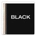 TOPS Jen Action Planner 1 Subject Narrow Rule Black Cover 8.5 X 6.75 84 Sheets | Order of 1 Each