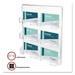 deflecto 6-Pocket Business Card Holder Holds 480 Cards 8.5 X 1.63 X 9.75 Plastic Clear | Order of 1 Each